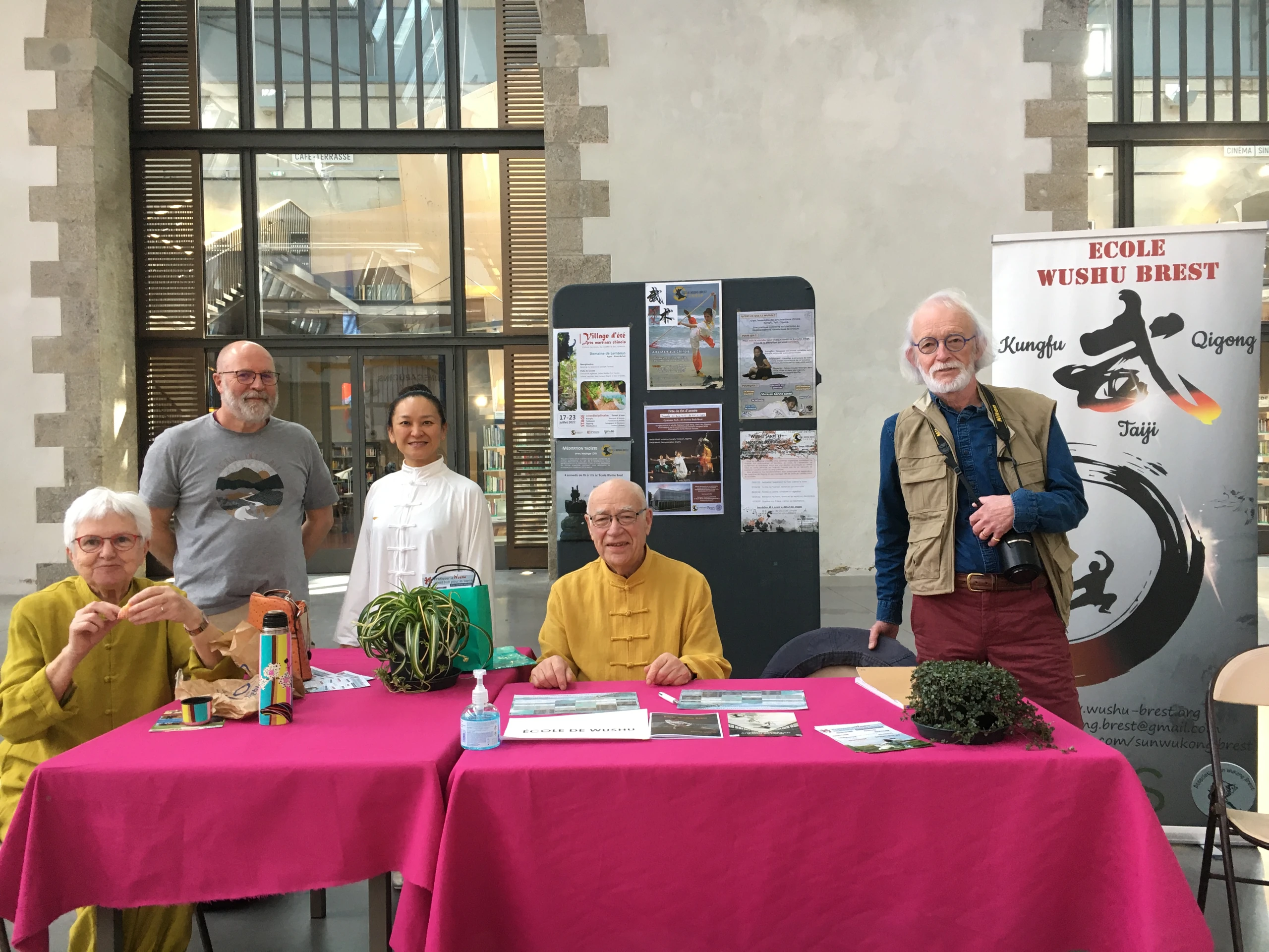 Stand de présentation de l’École Wushu Brest