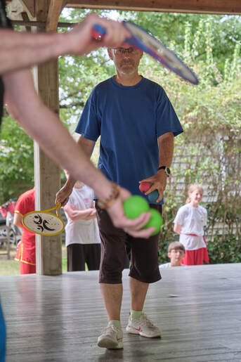 Stéphane Trompé Baguenard pratique le Roliball